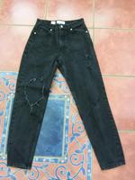 Bershka Jeans schwarz Gr 34 used  mom Essen - Essen-Borbeck Vorschau