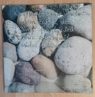 Leinwand Bild mit Steinen u schoenem Spruch Hessen - Lich Vorschau