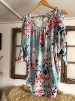 Kleid Tunika von Aniston 36/38 S/M türkis pink bunt Brandenburg - Vierlinden (b Seelow) Vorschau