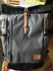 Laptop Rucksack grau 15.6 Zoll Roll-Top in Düsseldorf