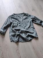 S. Oliver Bluse mit Spitze Jeans Style 38 40 grau used V Neck Bayern - Weidenbach Vorschau