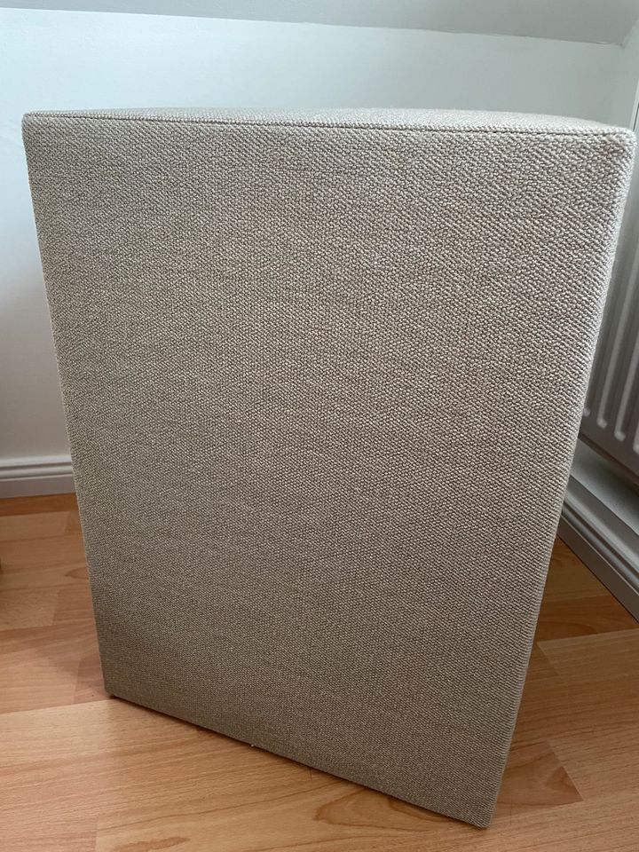 2x Nachttisch mit Schublade LxBxH 40x50x55cm beige grober Stoff in Flensburg