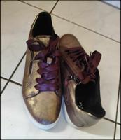 Sneaker Geox Leder braun gold Gr.40 €28 Baden-Württemberg - Mannheim Vorschau
