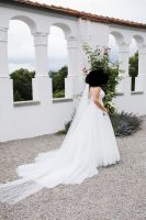 Brautkleid Rosa Clara Größe 38 inkl Schleier Reifrock Ivory Baden-Württemberg - Wain Vorschau