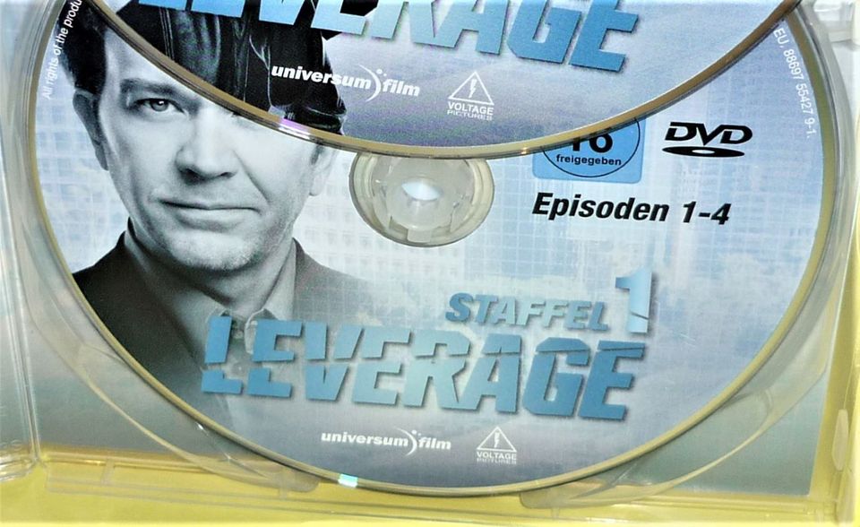 LEVERAGE – Staffel 1 – 3 DVDs – Episoden 1-13  mit Timothy Hutton in München