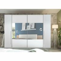 ANGEBOT Kleiderschrank Mega I Weiß Spiegel 315cm / 270cm breit Nordrhein-Westfalen - Hiddenhausen Vorschau