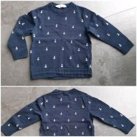 Jungen-Pulli dunkelblau mit Ankern, h&m Gr. 98/104 Bayern - Wasserlosen Vorschau