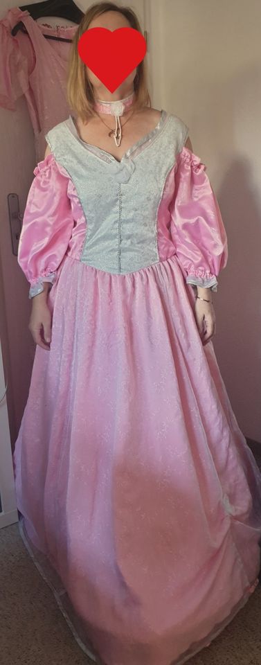 Prinzessin-Kleid Kostüm Fasching Barbie Fee Damenkleid 38/40 in Oy-Mittelberg