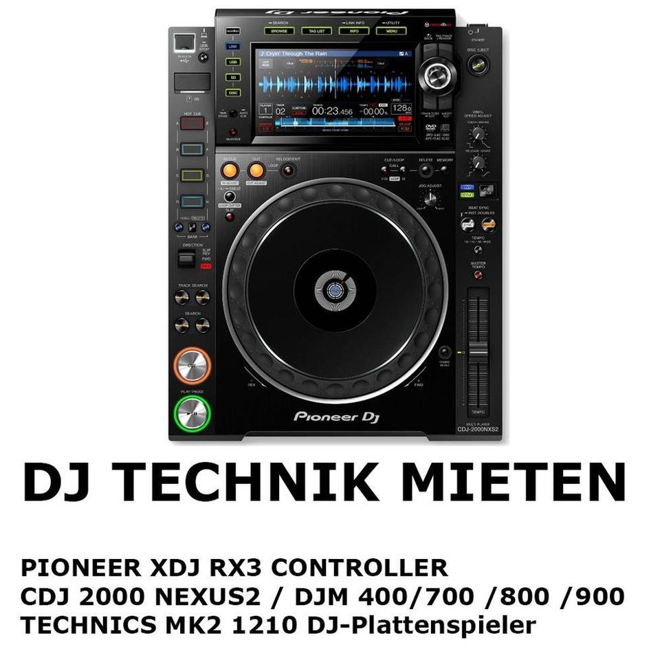 Tontechnik Verleih: Funkmikrofon, Funkstrecke, Headset, Mikrofon, Soundboks, Nebelmaschinen, Musikanlagen, PA-Anlagen, Pioneer DJ Controller, Mixer, Powerstation /// Mieten / Verleih in Berlin