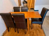 Esstisch Stühle ausziehbar Holz Tisch Lederstühle Nordrhein-Westfalen - Telgte Vorschau