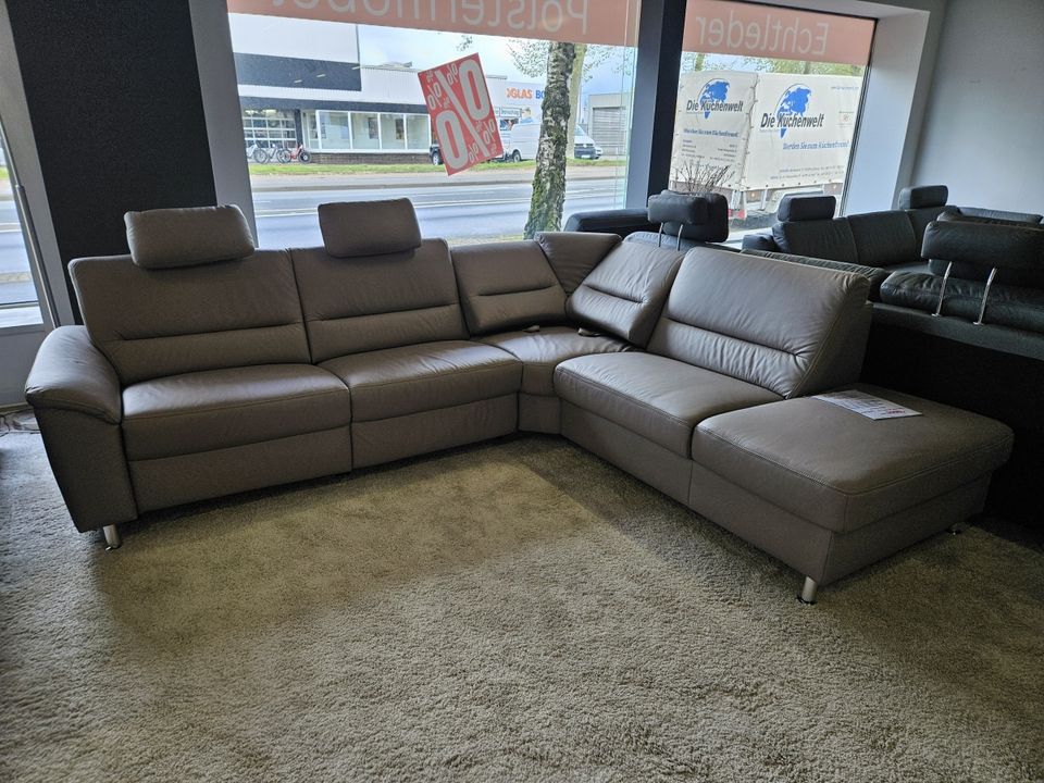 NEU ECHTLEDER Couch Wohnlandschaft Ledersofa 2x Motor Relaxsitz % in Düsseldorf