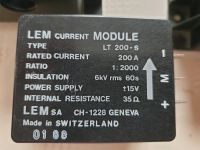 LEM Current Module Type LT 200-S Strommodul Bastler Hessen - Lahnau Vorschau