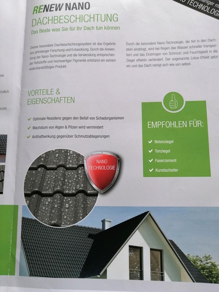 Dachreinigung Dachbeschichtung Nanotechnologie in Cloppenburg