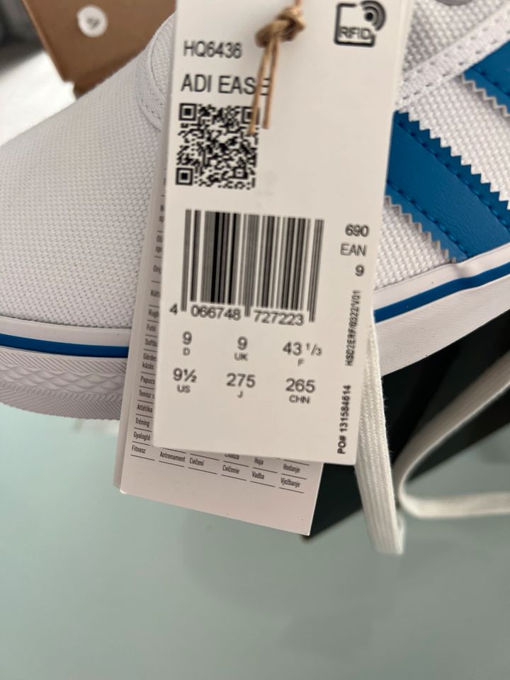 Adidas Herrensneaker ADI EASE HQ 6436 Größe 9 NEU in Bad Wildungen