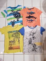 4 T-Shirts, Gr. 116, Paket, Dino, Ninjago, Hai m. Wendepailetten Bayern - Moorenweis Vorschau