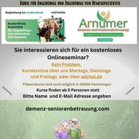 Kostenlose Kurse für Angehörige von Demenzpatienten Niedersachsen - Hemmingen Vorschau
