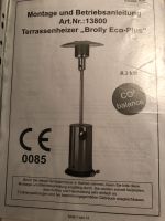 Terrassenheizer/ Heizpilz "Brolly Eco-Plus" 8,3 kW Sachsen - Dorfchemnitz Vorschau
