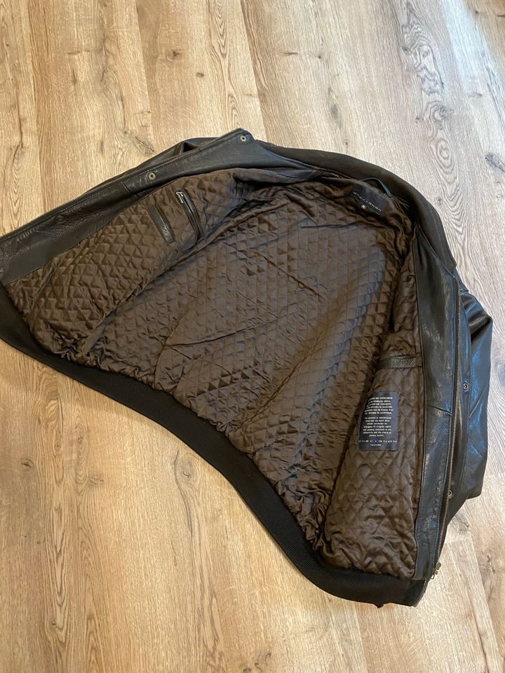 Chevignon Lederjacke Gr.XL Dunkelbraun-Schwarz in Egweil