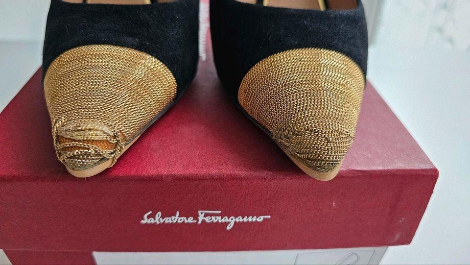 Salvatore Ferragamo Gr.38 High Heels an Bastler )) Designerschuhe in Düsseldorf