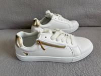 schöne Damen Schuhe Sportschuhe Gr. 39 weiß-gold NEU Sachsen - Stollberg Vorschau