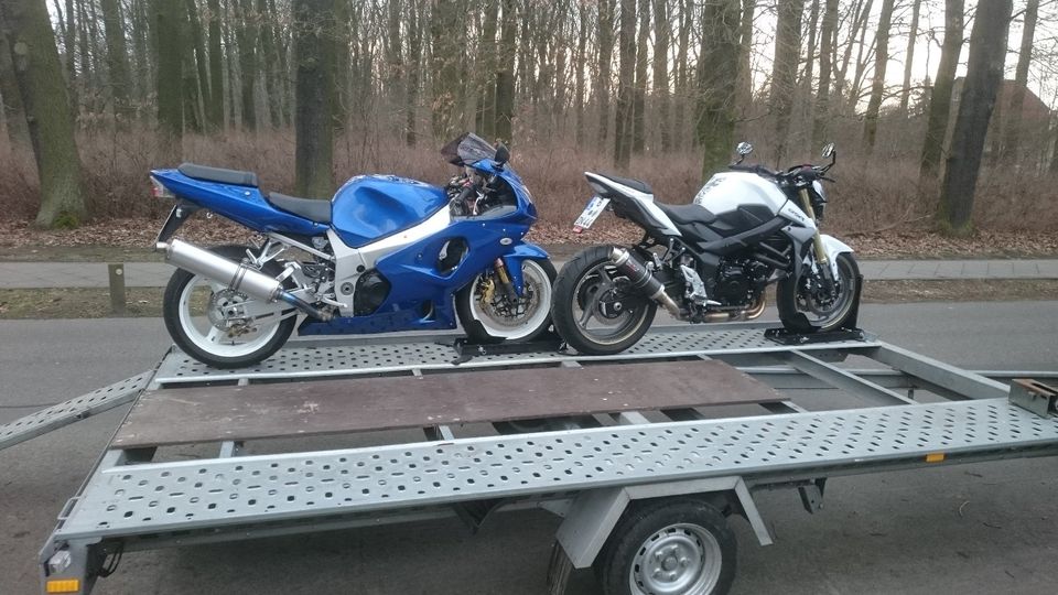 MOTORRADANHÄNGER MOTORRADTRAILER MIETEN LEIHEN FÜR 5 MOTORRÄDER in Hennigsdorf