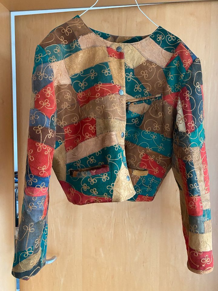 Retro Lederjacke Gr. 38/40 in Hof (Saale)