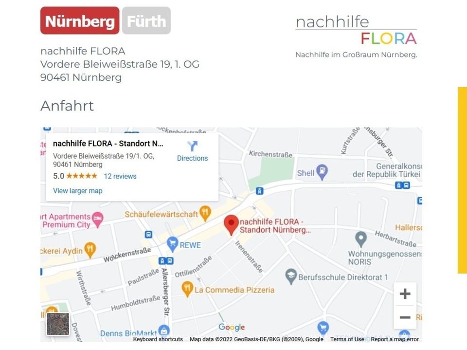✅ Zertifizierte Nachhilfe an der NHF Nürnberg in Nürnberg (Mittelfr)
