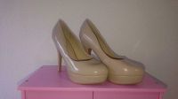 Pumps Highheels Plateau Beige Lack Gr. 39 Brandenburg - Rüdersdorf Vorschau