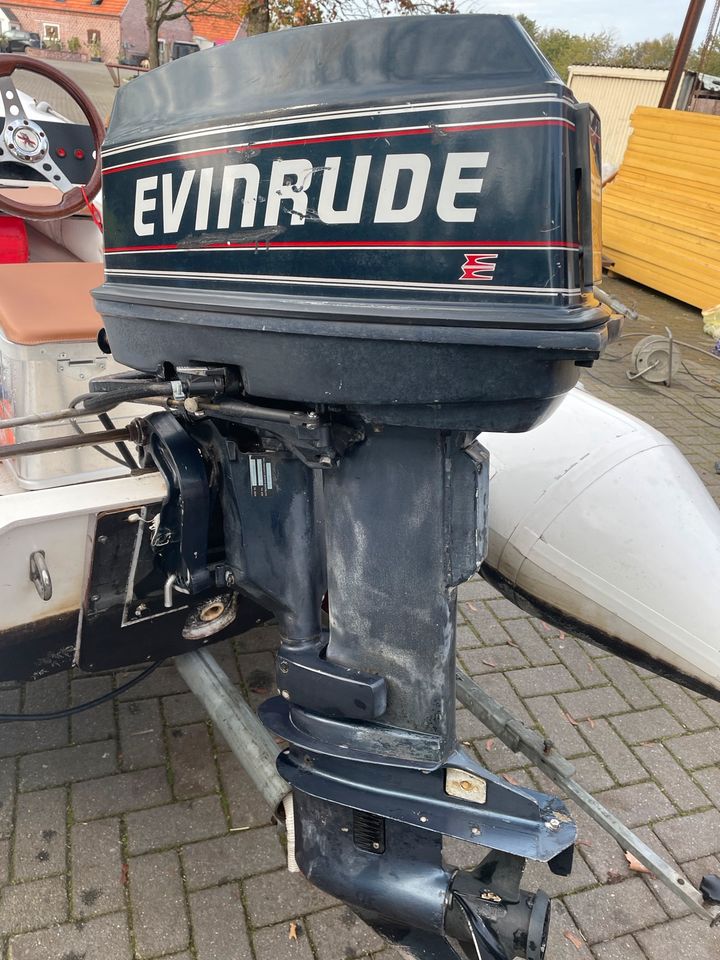 Schlauchboot RIP 3,30 25 ps evingrude 2t in Vreden