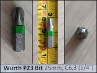 Würth Bit PZ3 Kreuzschlitz 25 mm 25mm neu Werkzeug Original Baden-Württemberg - Rauenberg Vorschau