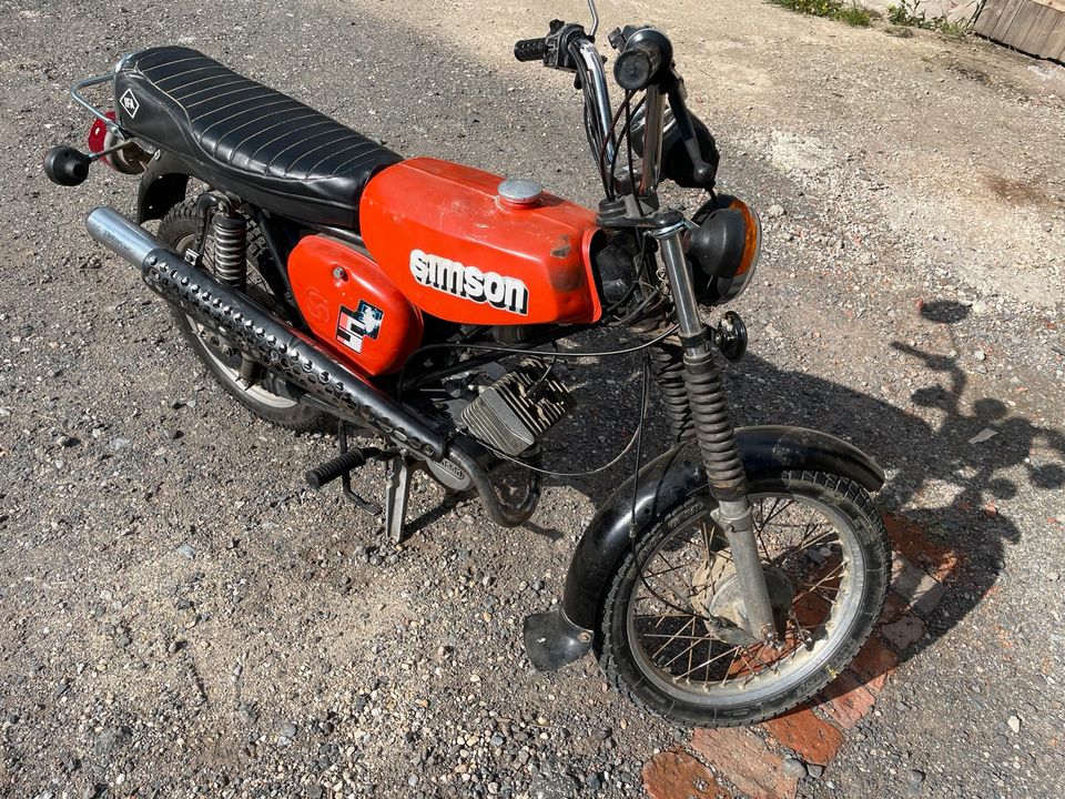 Simson S 51/1E1 Enduro BJ.1990 Original 12V Elektronik 4 Gang in Kraftsdorf