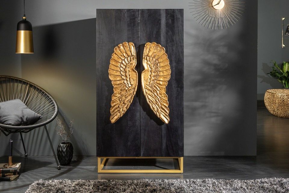 Design Highboard Angel 70cm, Mango schwarz in Hamburg