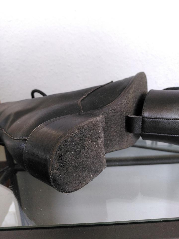 Schnürstiefel Gr. 37, schwarz, vegan, wenig getragen in Essen