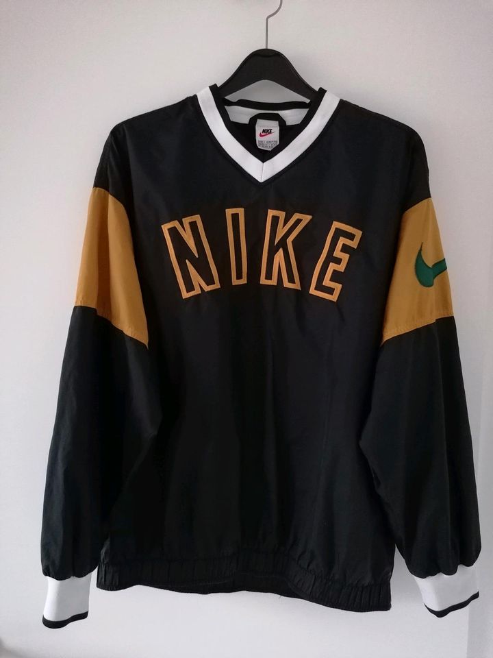 Pullover/Shirt, 80/90s, schwarz/orange, Nike, Gr. M in Montabaur