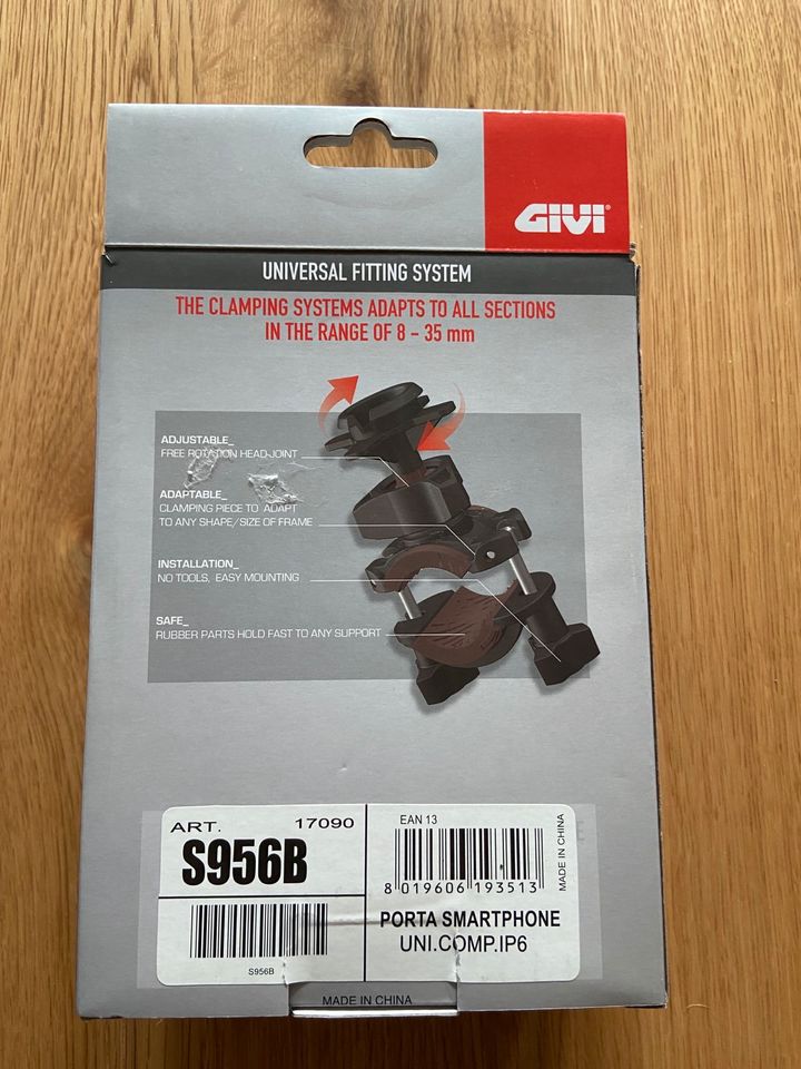 Givi Motorrad Smartphone Halterung für IPhone 6s SE und andere in Zittau