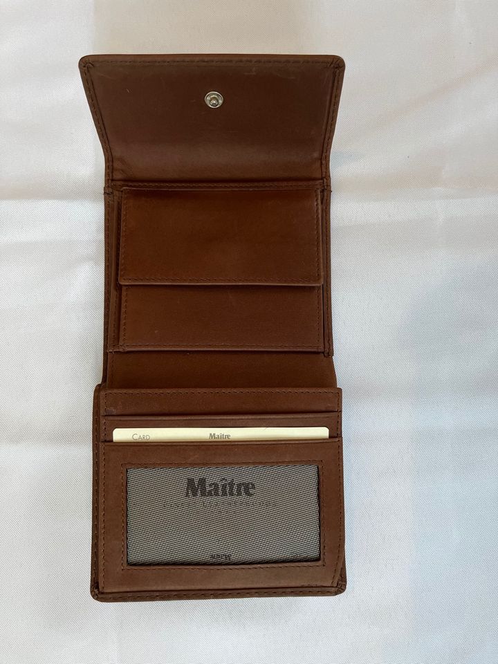 PORTEMONNAIE - BRIEFTASCHE - Echtleder - Marke "Maitre" in Flensburg
