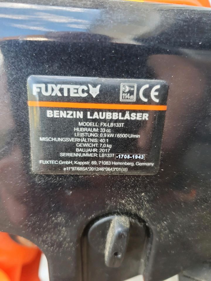 Benzin Laubbläser Fuxtec FX-LB133T in Erndtebrück