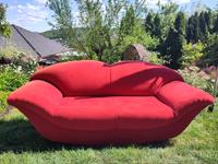 Sofa, 2er Couch, 2-Sitzer, ca. 80 x 80 x 200, rot, Lippen-Design Hessen - Langgöns Vorschau