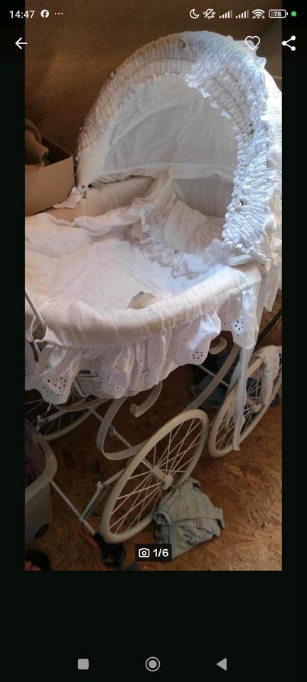 Retro Stubenwagen Beistellbett Bett Kinderbett Wiege Babybett in Markt Schwaben