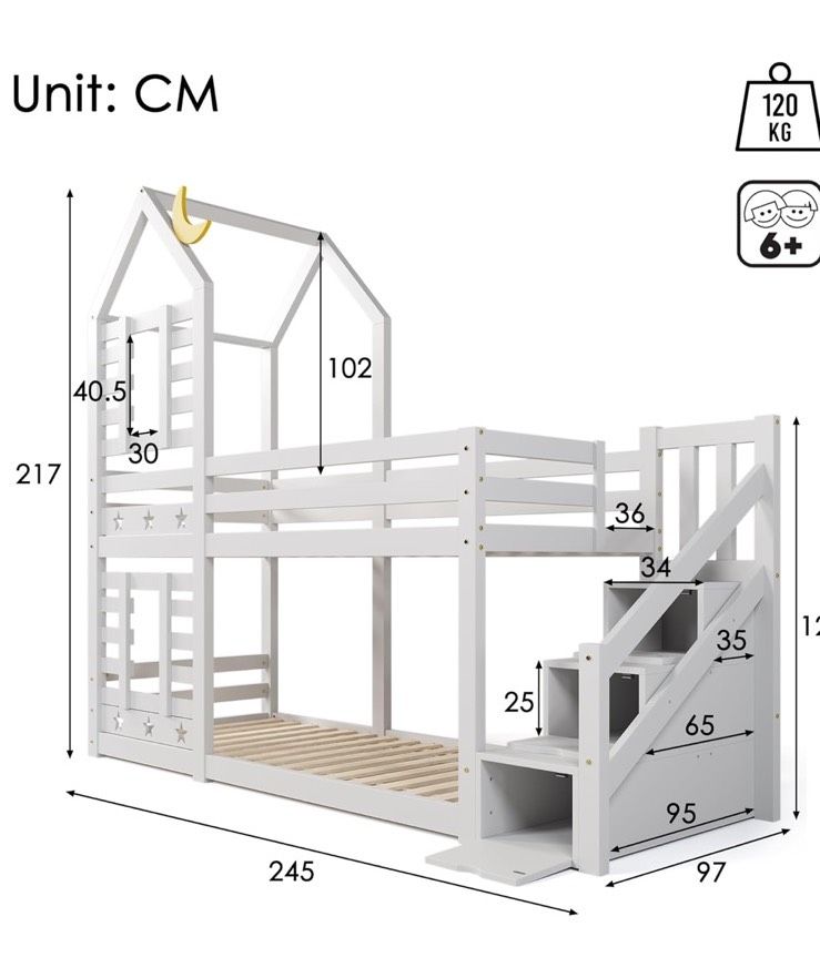 Kinderbett Etagenbett 90x200 Neu Hochbett Doppelbett Jugendbett in Hamburg