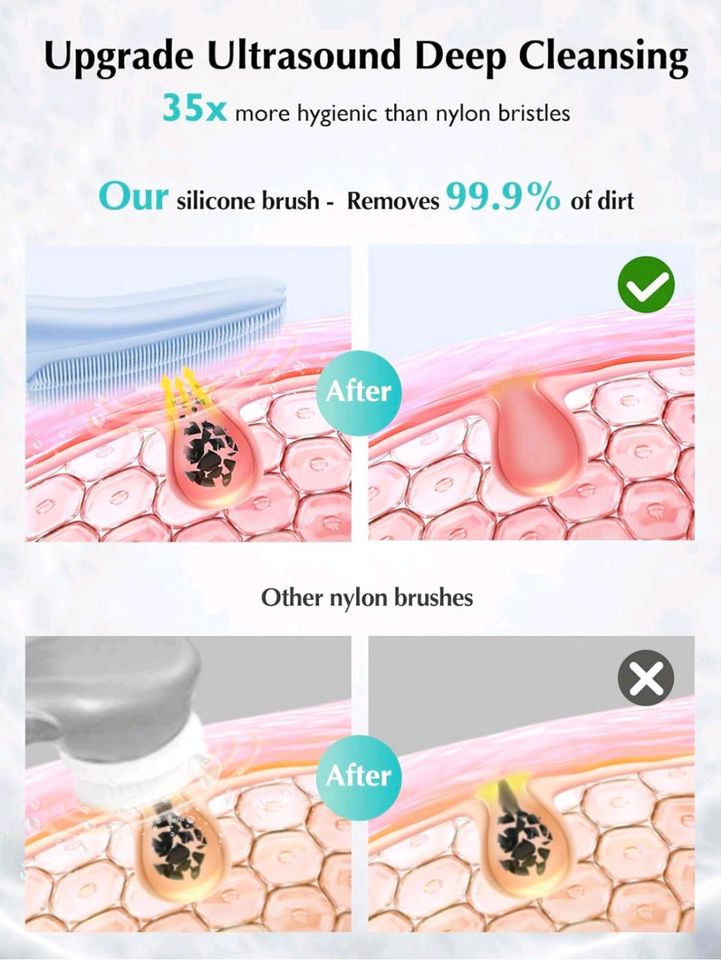 Gesichtsreinigungsbürste Gesichtsbürste Elektrisch Silikon in Aschaffenburg