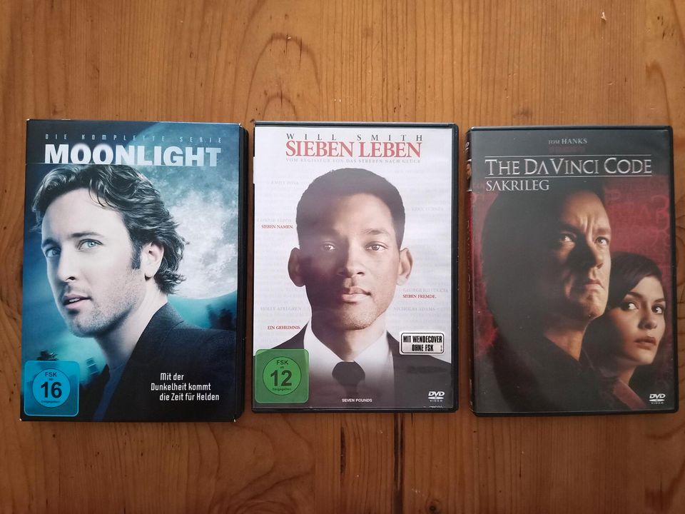 DVDs Davinci Code - Sieben Leben - Moonlight in Morbach