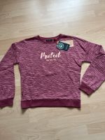 Mädchen Sweatshirt Gr. 164 kurz Brombeere, Tiger Print warm Neu Niedersachsen - Duderstadt Vorschau