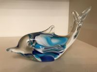 Glas Delphin Delfin Figur Dekoration Blau Hessen - Bruchköbel Vorschau