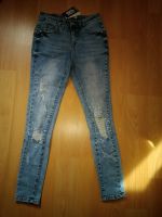 Stretch Hose Jeans Röhre Skinny Leggings Jeggings Strass Steine G Baden-Württemberg - Villingen-Schwenningen Vorschau