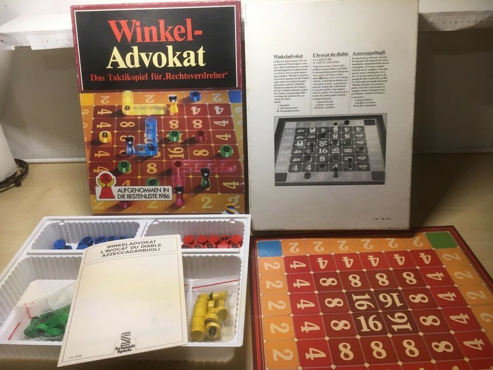 Brettspiel Spiel Advokat Tatikspiel f Rechtsverdreher ab 12 2-4 P in Burglengenfeld