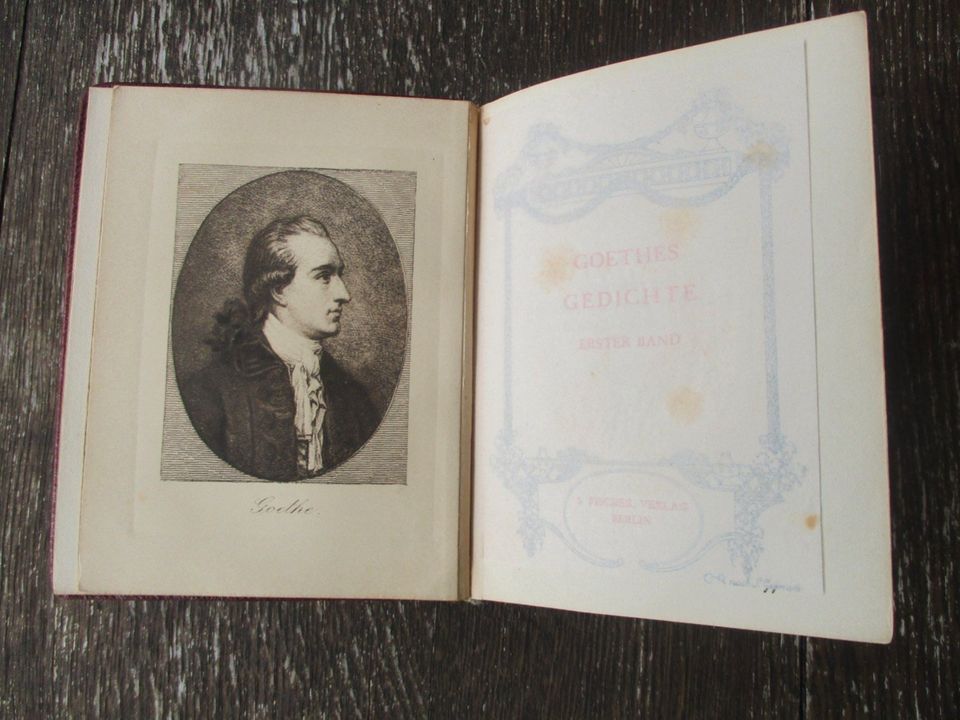 Goethes Gedichte. 2 Bände, Ausgabe von Juli 1905 in Konstanz