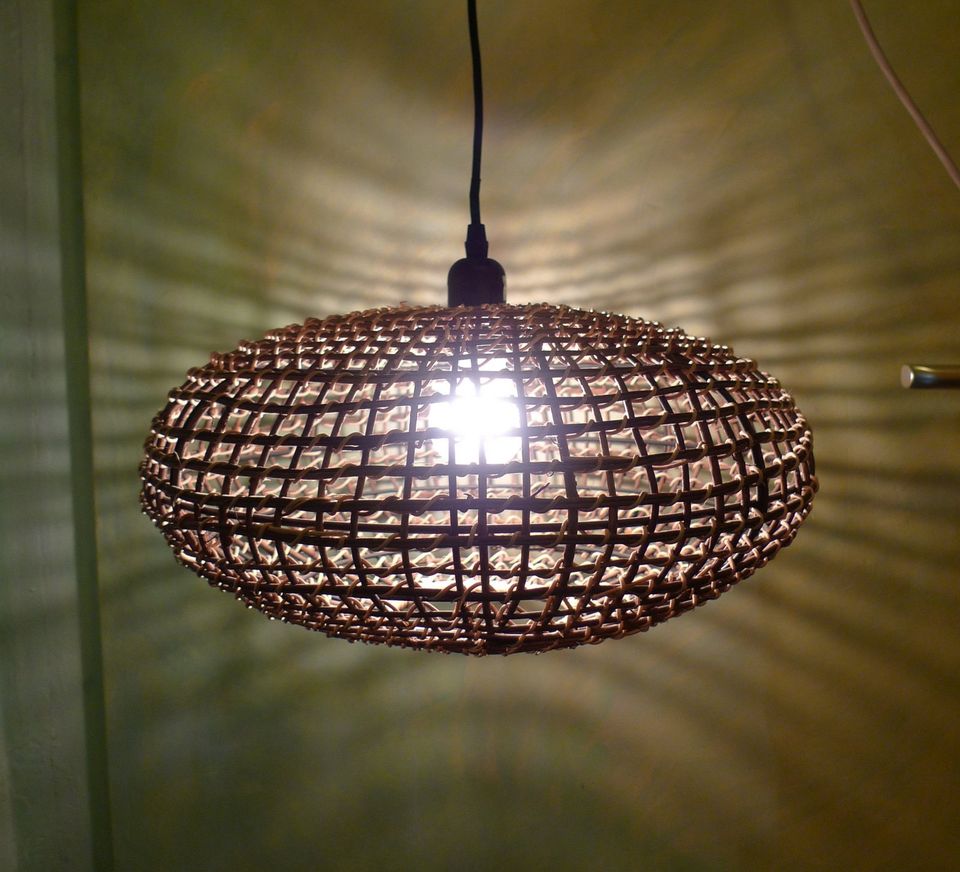 Lampe Korb - Bast - Rattan Deckenlampe von Depot Ø40cm E27 in Düsseldorf