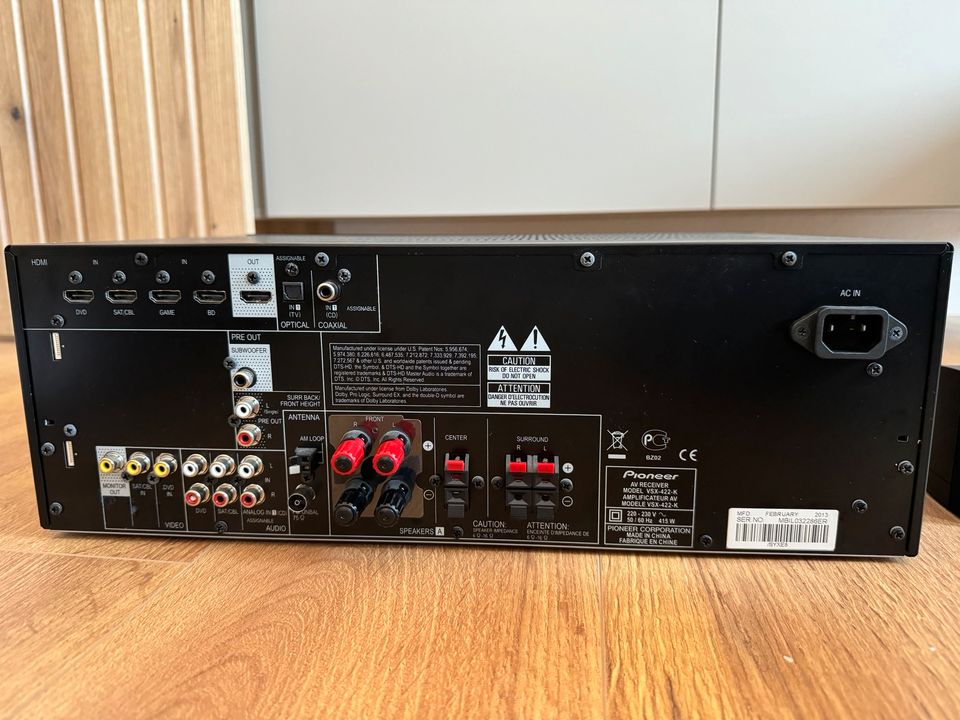 Bose Heimkino Soundsystem mit Pioneer VSX-422-K Receiver in Schorfheide