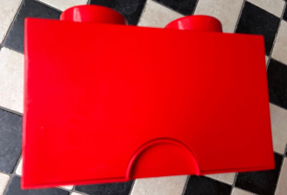 Große rote LEGO-Aufbewahrungsbox, 24,5 x 24,5 x 15 cm in Hülsen
